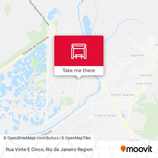 Rua Vinte E Cinco map