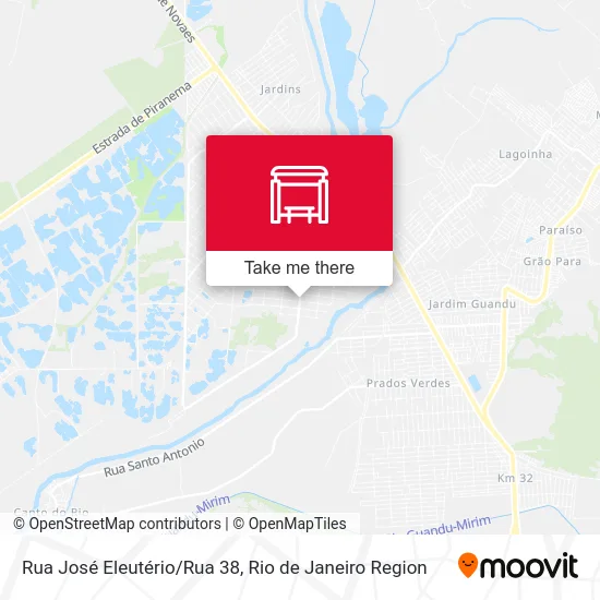 Rua José Eleutério/Rua 38 map