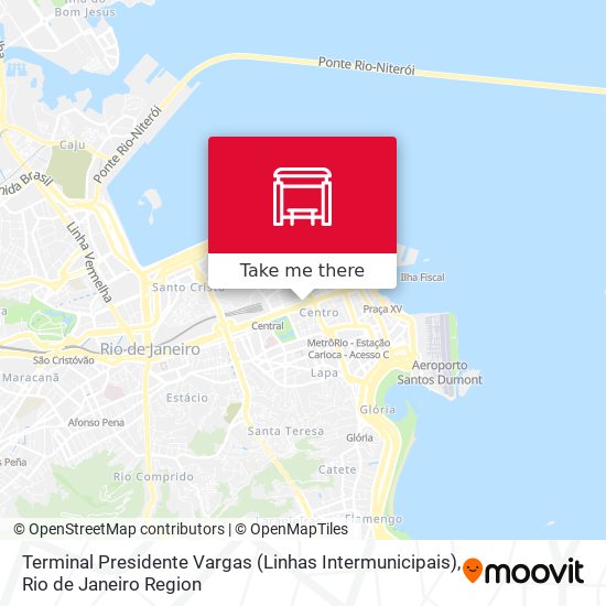 Terminal Presidente Vargas (Linhas Intermunicipais) map