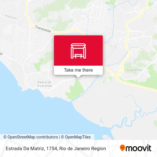 Estrada Da Matriz, 1754 map