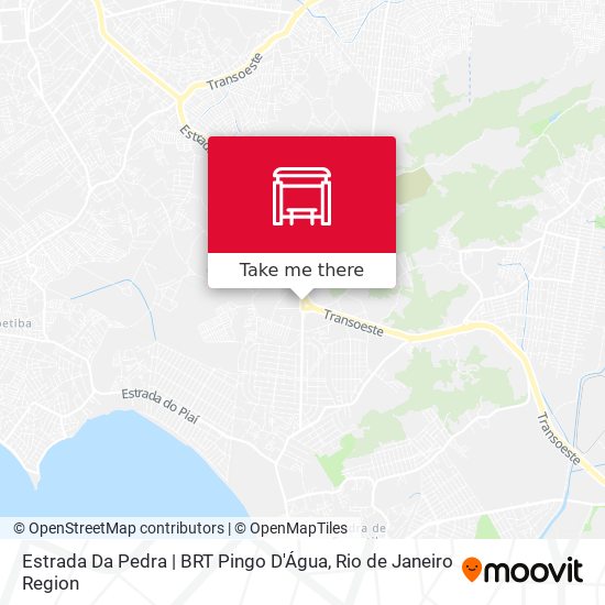 Mapa Estrada Da Pedra | BRT Pingo D'Água