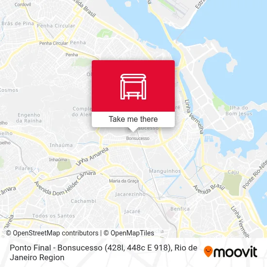 Ponto Final - Bonsucesso (428l, 448c E 918) map