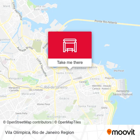 Vila Olímpica map
