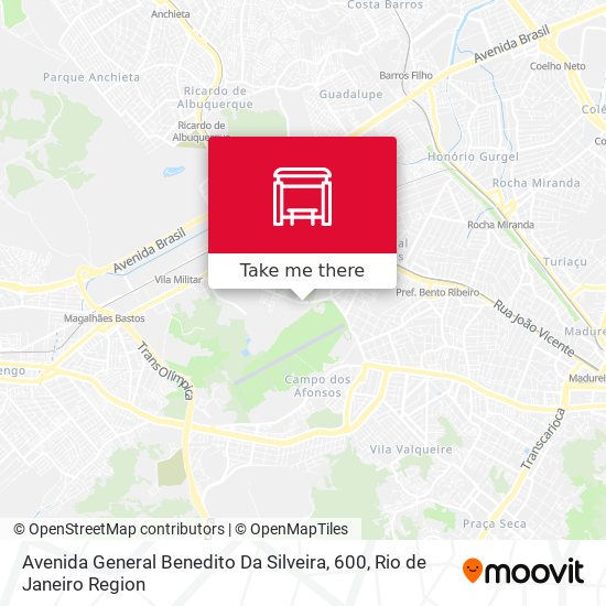 Mapa Avenida General Benedito Da Silveira, 600