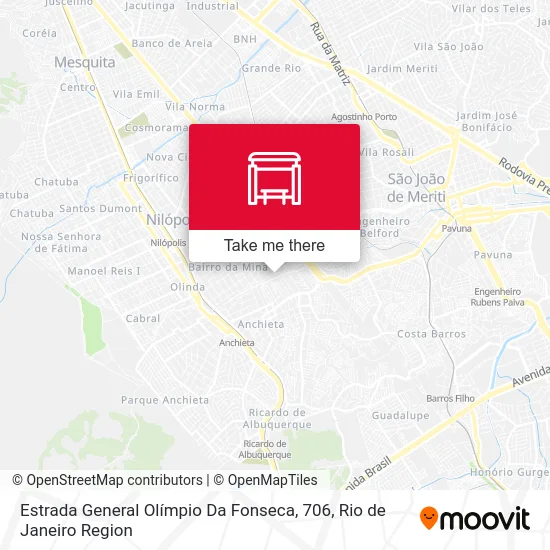 Estrada General Olímpio Da Fonseca, 706 map