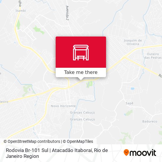 Rodovia Br-101 Sul | Atacadão Itaboraí map