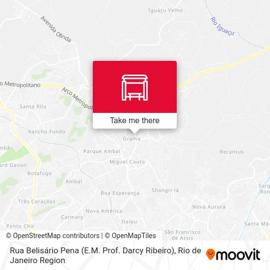 Rua Belisário Pena (E.M. Prof. Darcy Ribeiro) map
