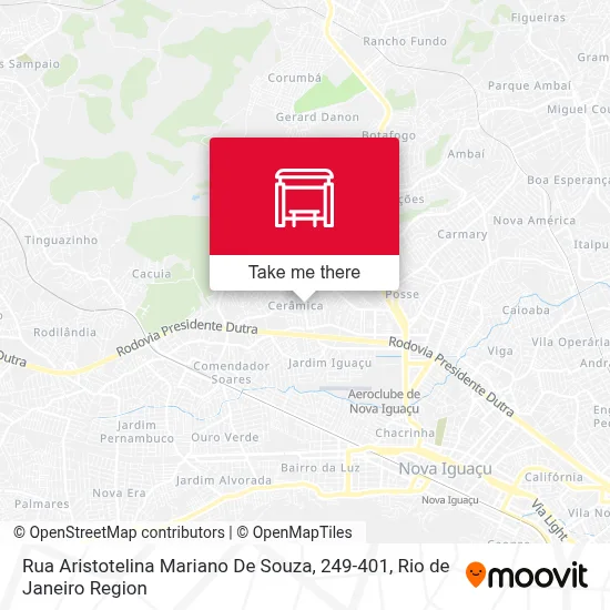 Rua Aristotelina Mariano De Souza, 249-401 map