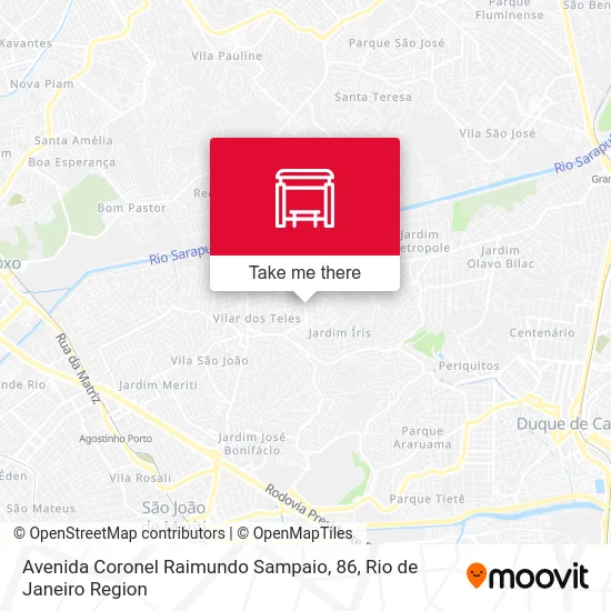 Avenida Coronel Raimundo Sampaio, 86 map