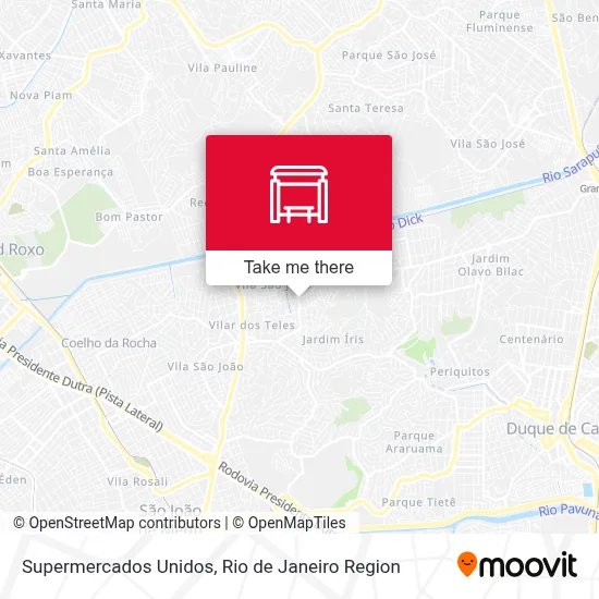 Supermercados Unidos map
