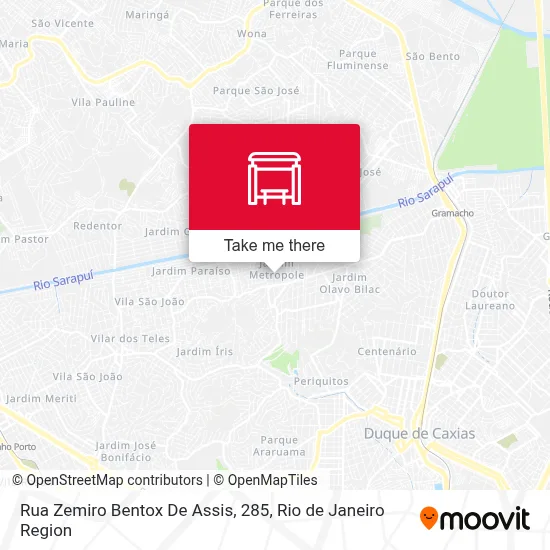 Rua Zemiro Bentox De Assis, 285 map