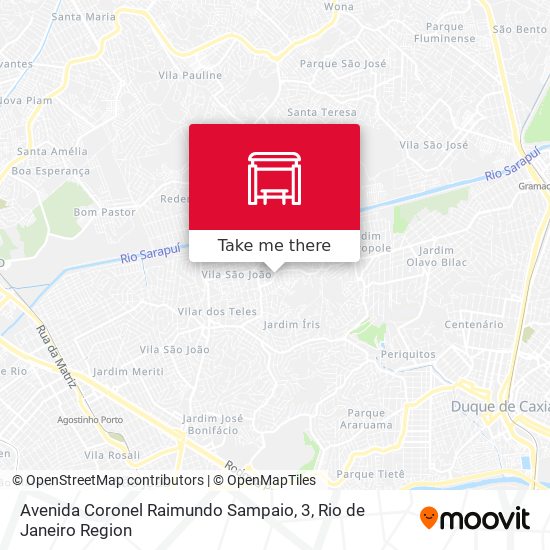 Avenida Coronel Raimundo Sampaio, 3 map