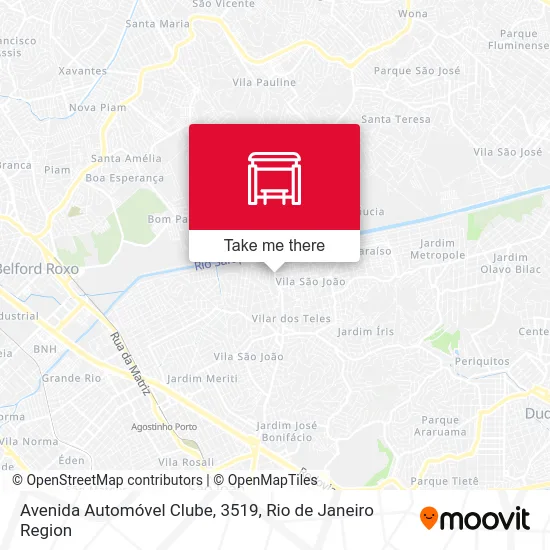 Avenida Automóvel Clube, 3519 map
