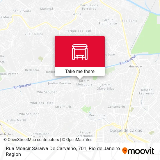Rua Moacir Saraíva De Carvalho, 701 map