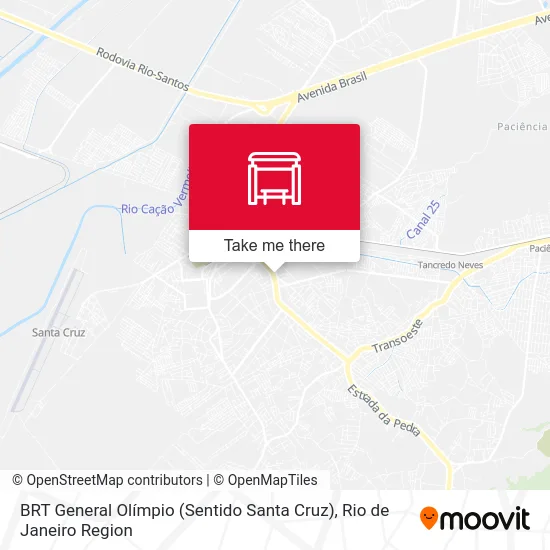 BRT General Olímpio (Sentido Santa Cruz) map