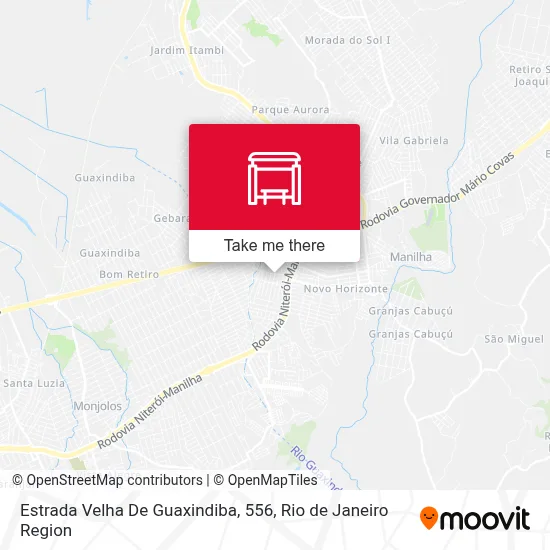 Estrada Velha De Guaxindiba, 556 map