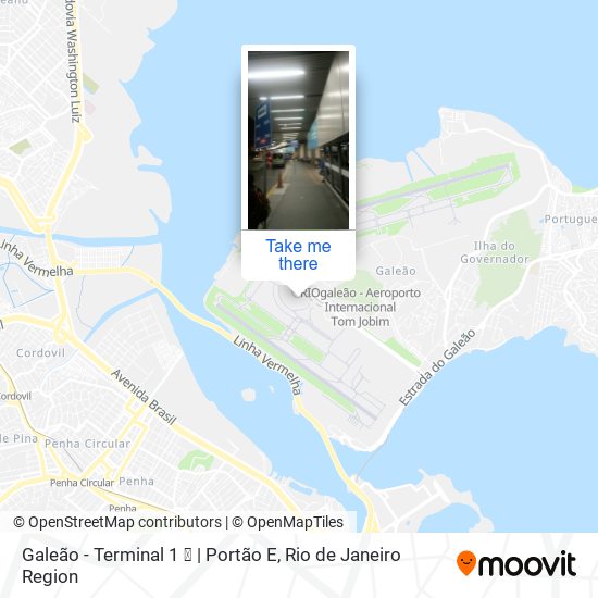 Mapa Galeão - Terminal 1 ✈ | Portão E