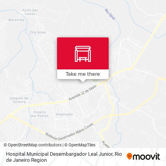 Mapa Hospital Municipal Desembargador Leal Junior