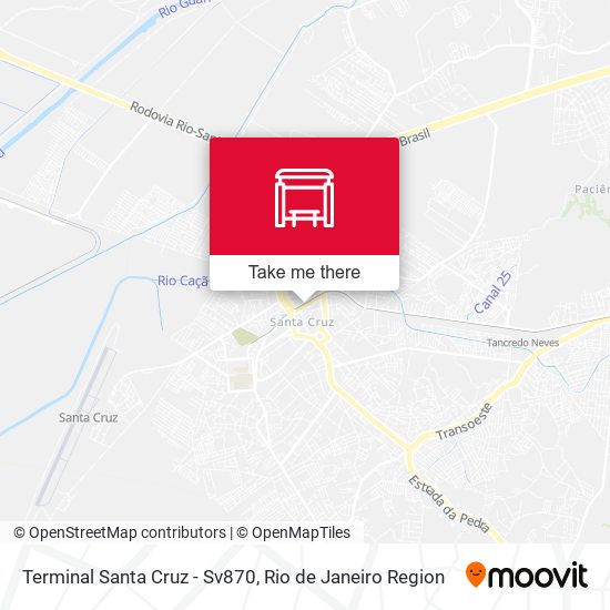 Mapa Terminal Santa Cruz - Sv870