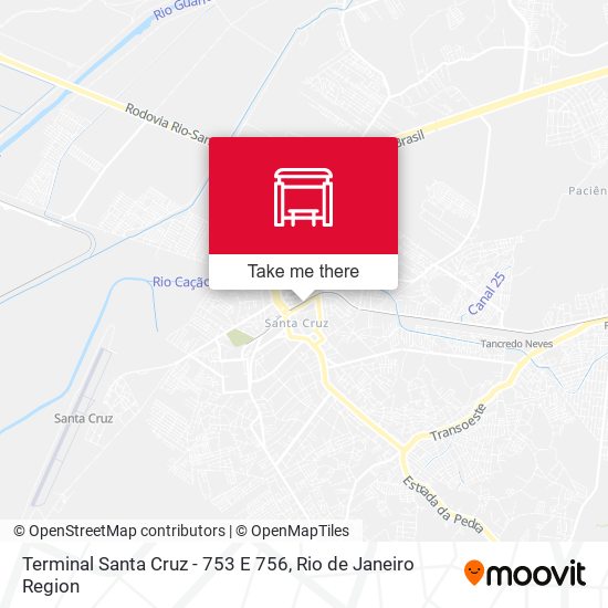 Mapa Terminal Santa Cruz - 753 E 756