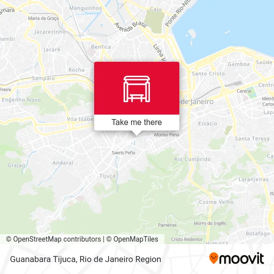 Guanabara Tijuca map