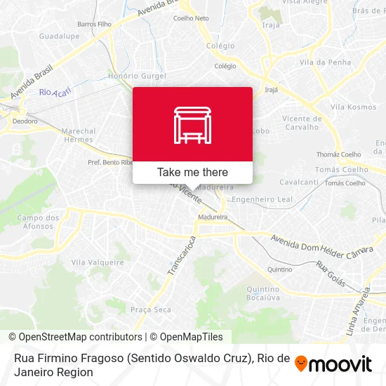 Rua Firmino Fragoso (Sentido Oswaldo Cruz) map