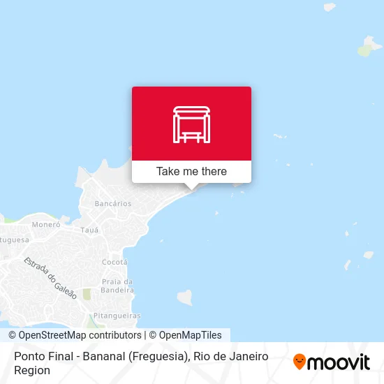 Ponto Final - Bananal (Freguesia) map