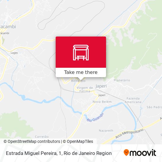Estrada Miguel Pereira, 1 map