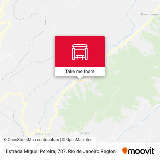 Estrada Miguel Pereira, 787 map