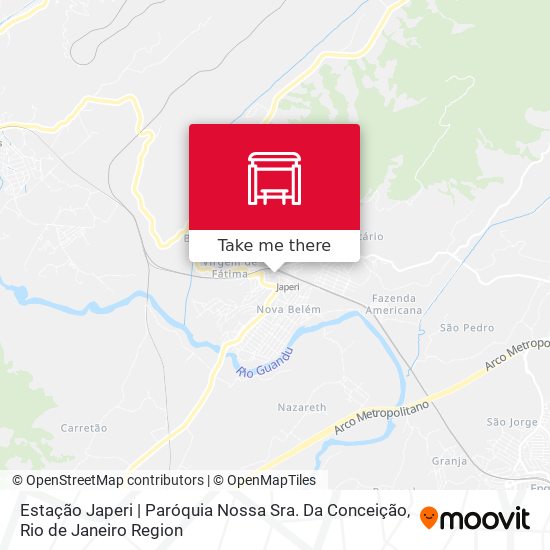 Estação Japeri | Paróquia Nossa Sra. Da Conceição map