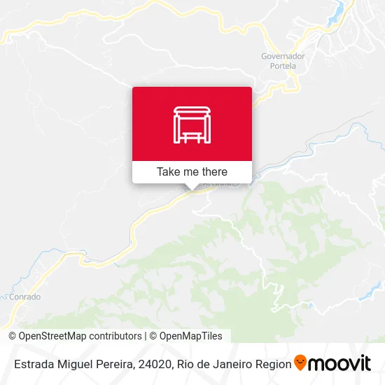 Estrada Miguel Pereira, 24020 map