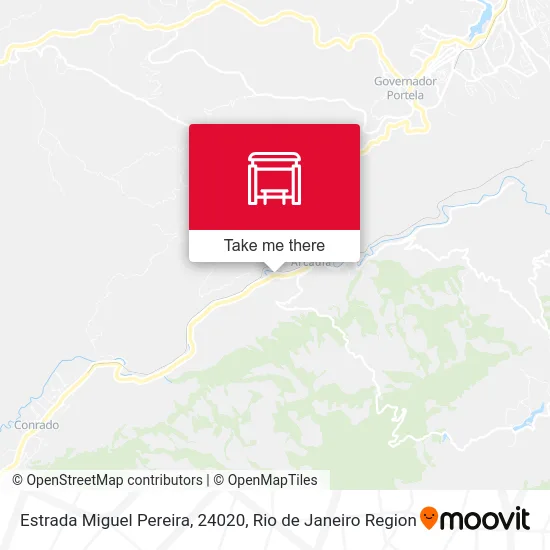 Estrada Miguel Pereira, 24020 map