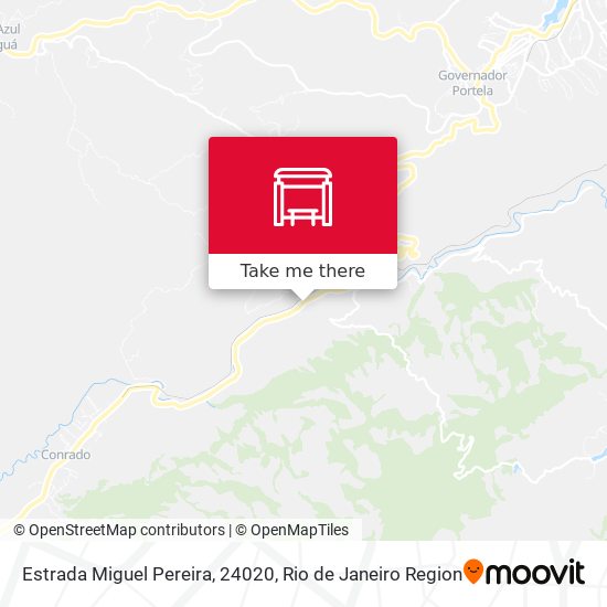 Estrada Miguel Pereira, 24020 map