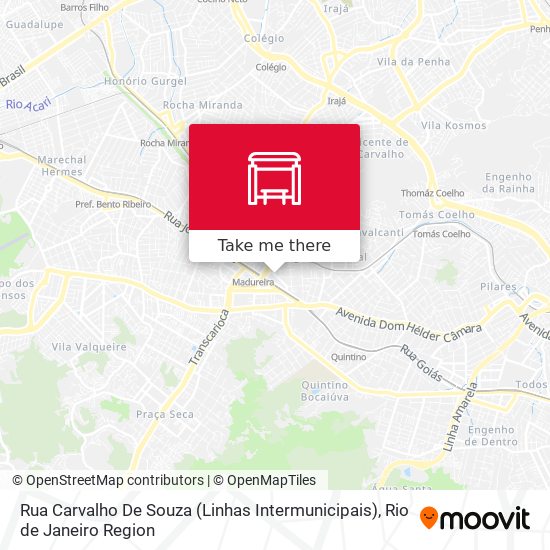 Rua Carvalho De Souza (Linhas Intermunicipais) map