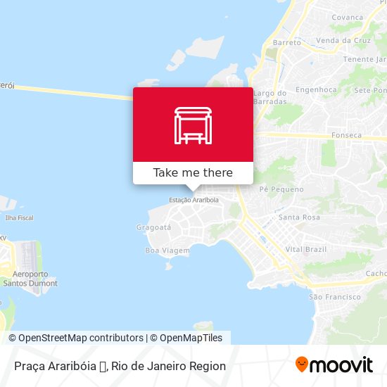 Mapa Praça Araribóia ⛴