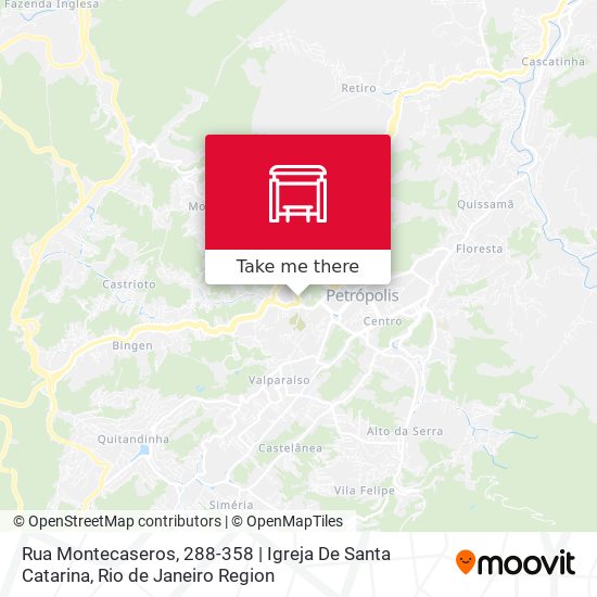 Mapa Rua Montecaseros, 288-358 | Igreja De Santa Catarina