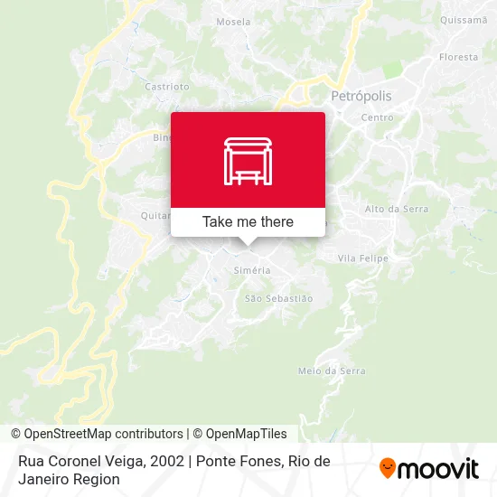 Rua Coronel Veiga, 2002 | Ponte Fones map