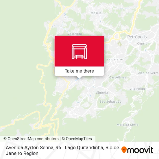 Avenida Ayrton Senna, 96 | Lago Quitandinha map