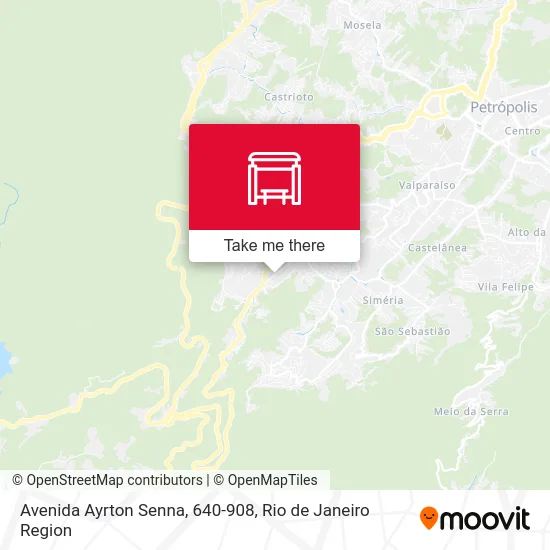 Avenida Ayrton Senna, 640-908 map