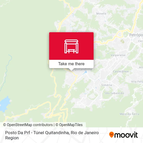 Posto Da Prf - Túnel Quitandinha map
