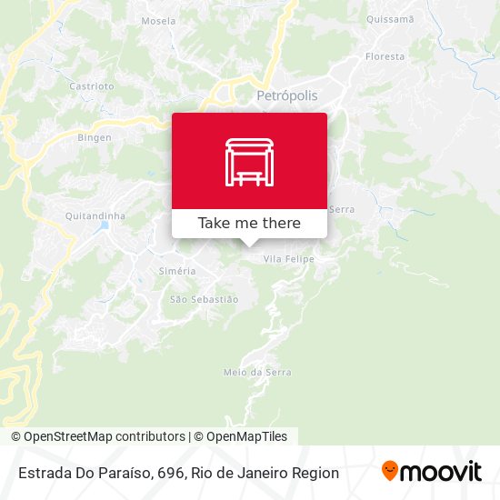 Estrada Do Paraíso, 696 map
