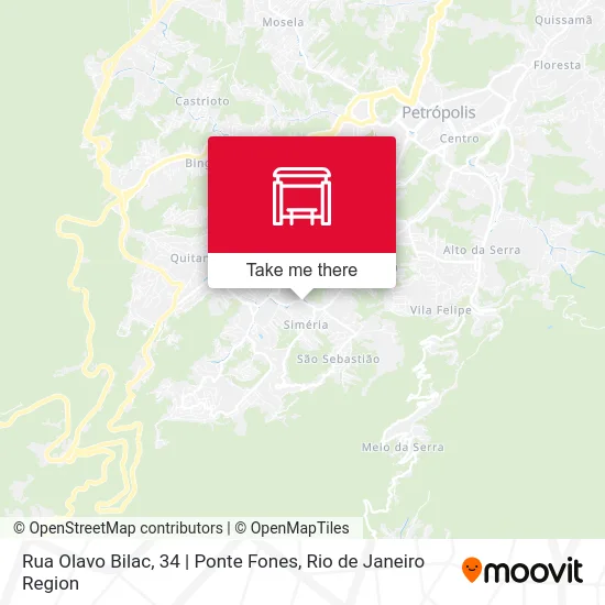 Rua Olavo Bilac, 34 | Ponte Fones map