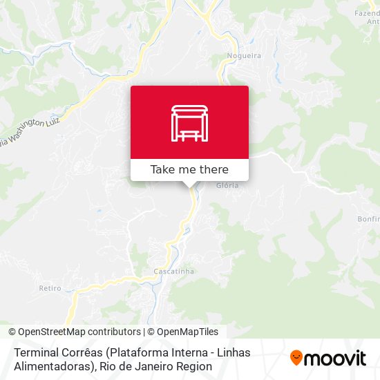 Terminal Corrêas (Plataforma Interna - Linhas Alimentadoras) map