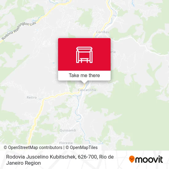 Rodovia Juscelino Kubitschek, 626-700 map