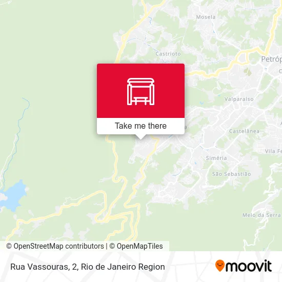 Rua Vassouras, 2 map