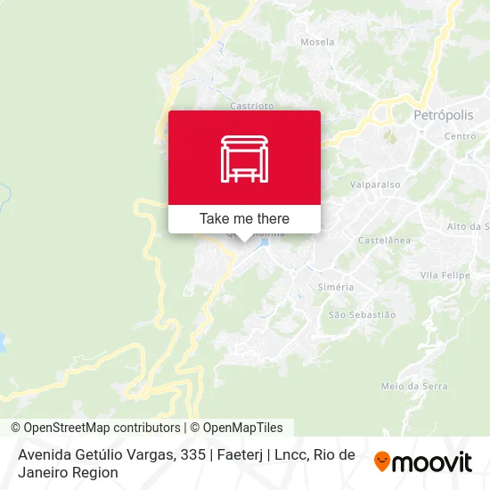 Avenida Getúlio Vargas, 335 | Faeterj | Lncc map