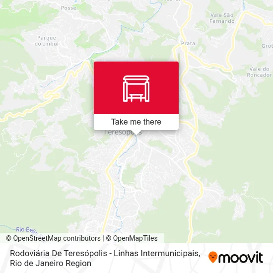 Rodoviária De Teresópolis - Linhas Intermunicipais map