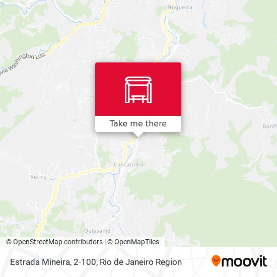 Estrada Mineira, 2-100 map