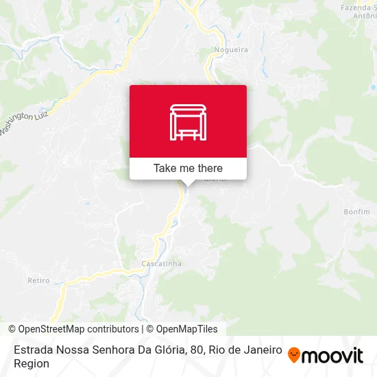 Estrada Nossa Senhora Da Glória, 80 map