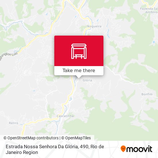 Estrada Nossa Senhora Da Glória, 490 map